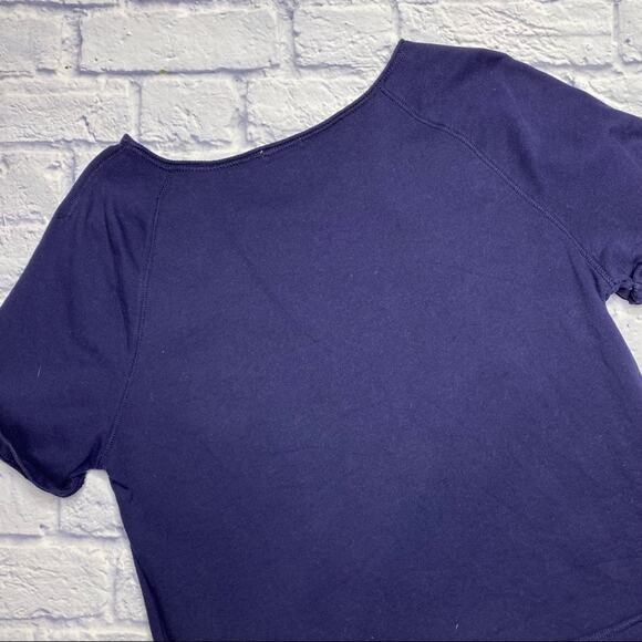 Gap Cuffed Sleeve Lightweight Sweatshirt in Navy - Picture 5 of 6